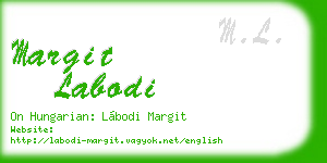 margit labodi business card